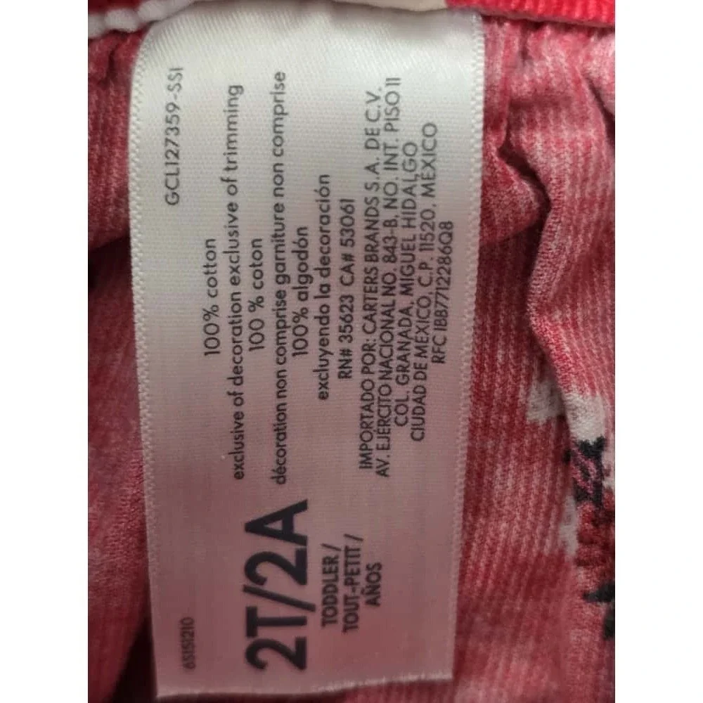 OshKosh Bgosh Toddler Corduroy Jumper Dress Red Floral 2T‎ Cute Outfit
